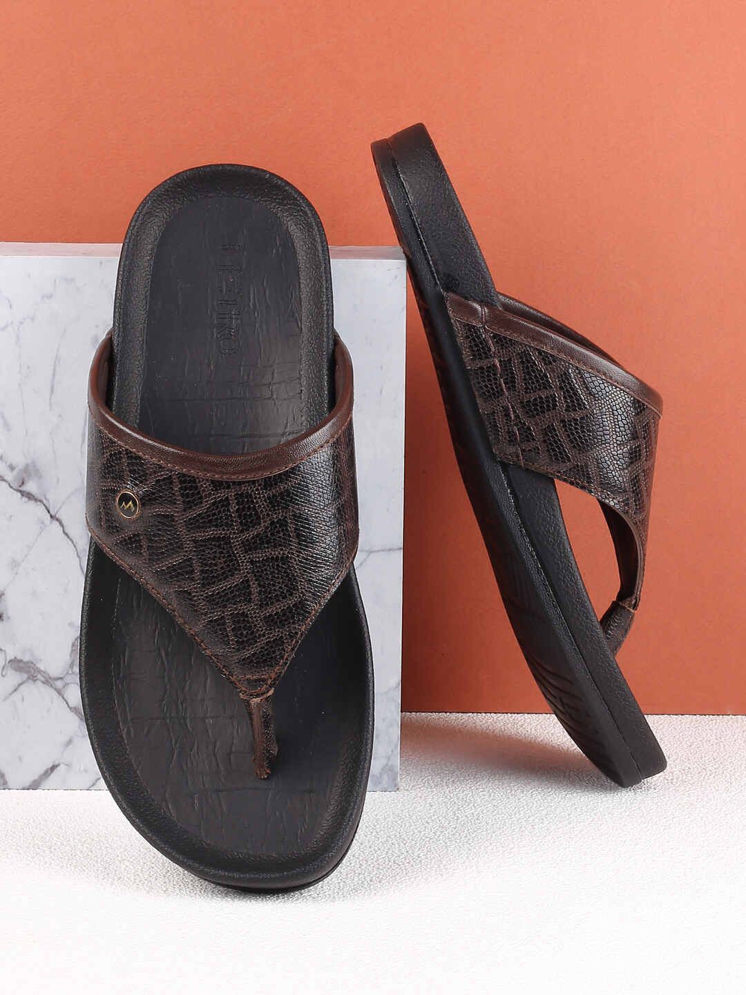

Metro Men Leather Comfort Sandals, Brown