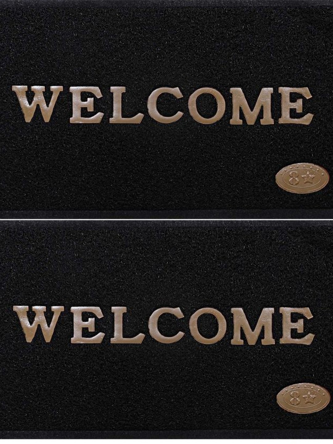 

Abhsant 2-Pcs Black Anti Skid Doormats