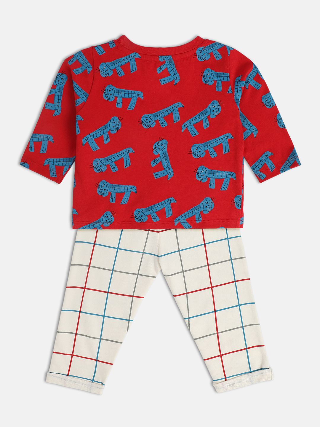 

MINI KLUB Boys Printed T-shirt with Trousers, Red