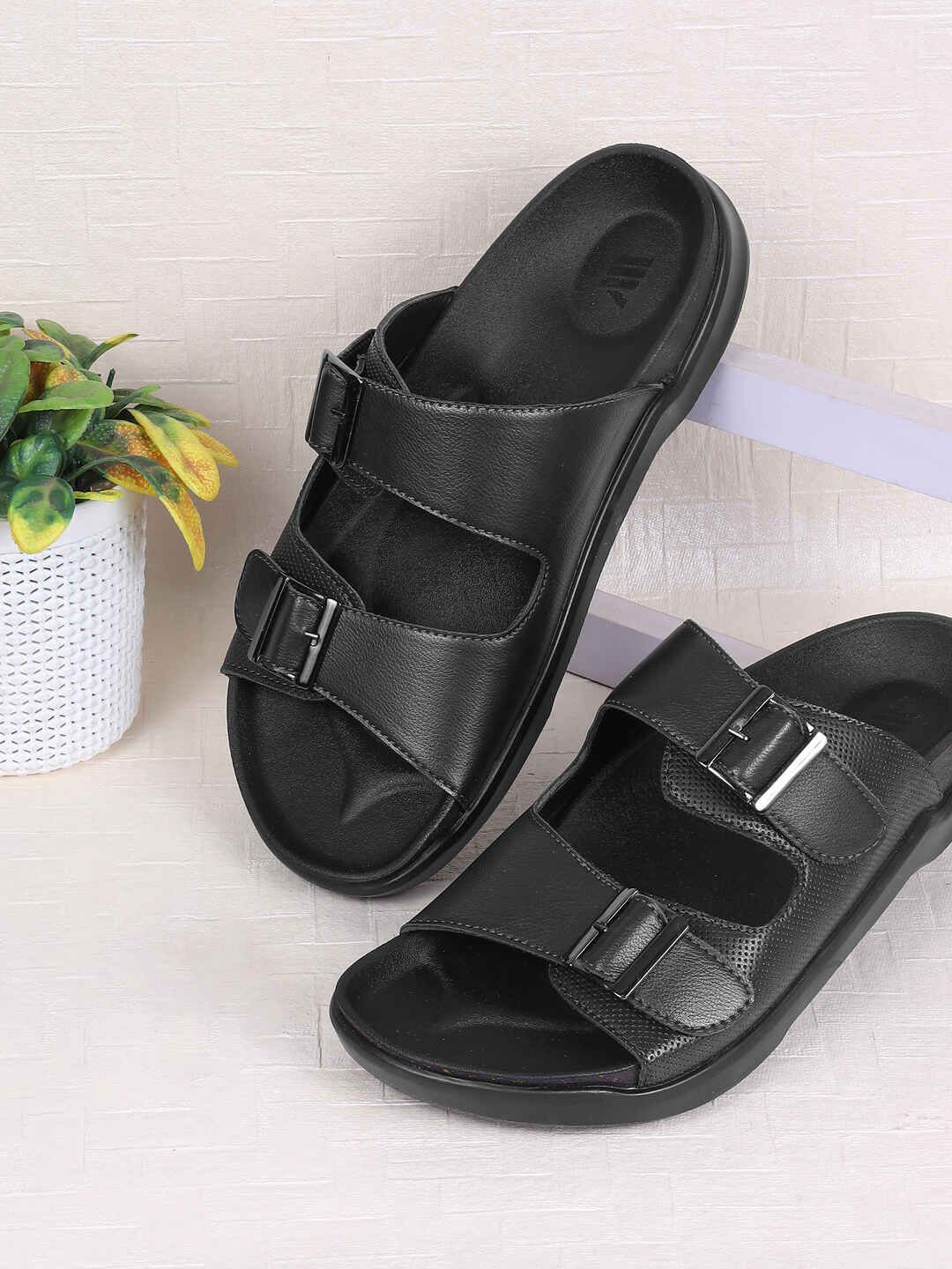

WALKWAY by Metro Men Comfort Sandals, Black