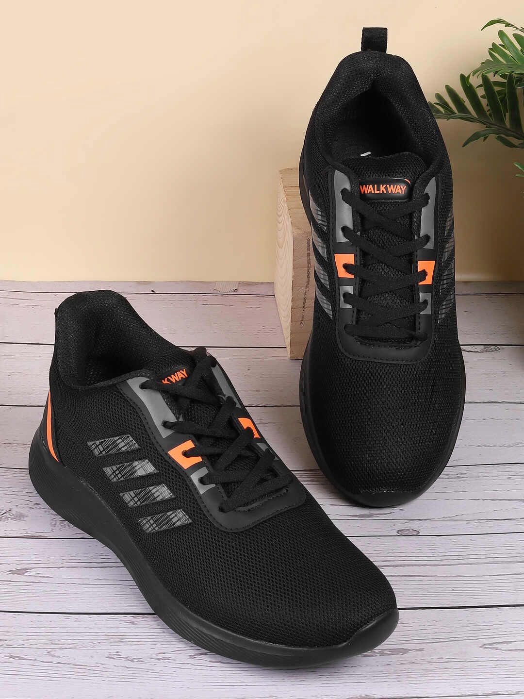 

WALKWAY by Metro Men Walking Non-Marking Shoes, Black