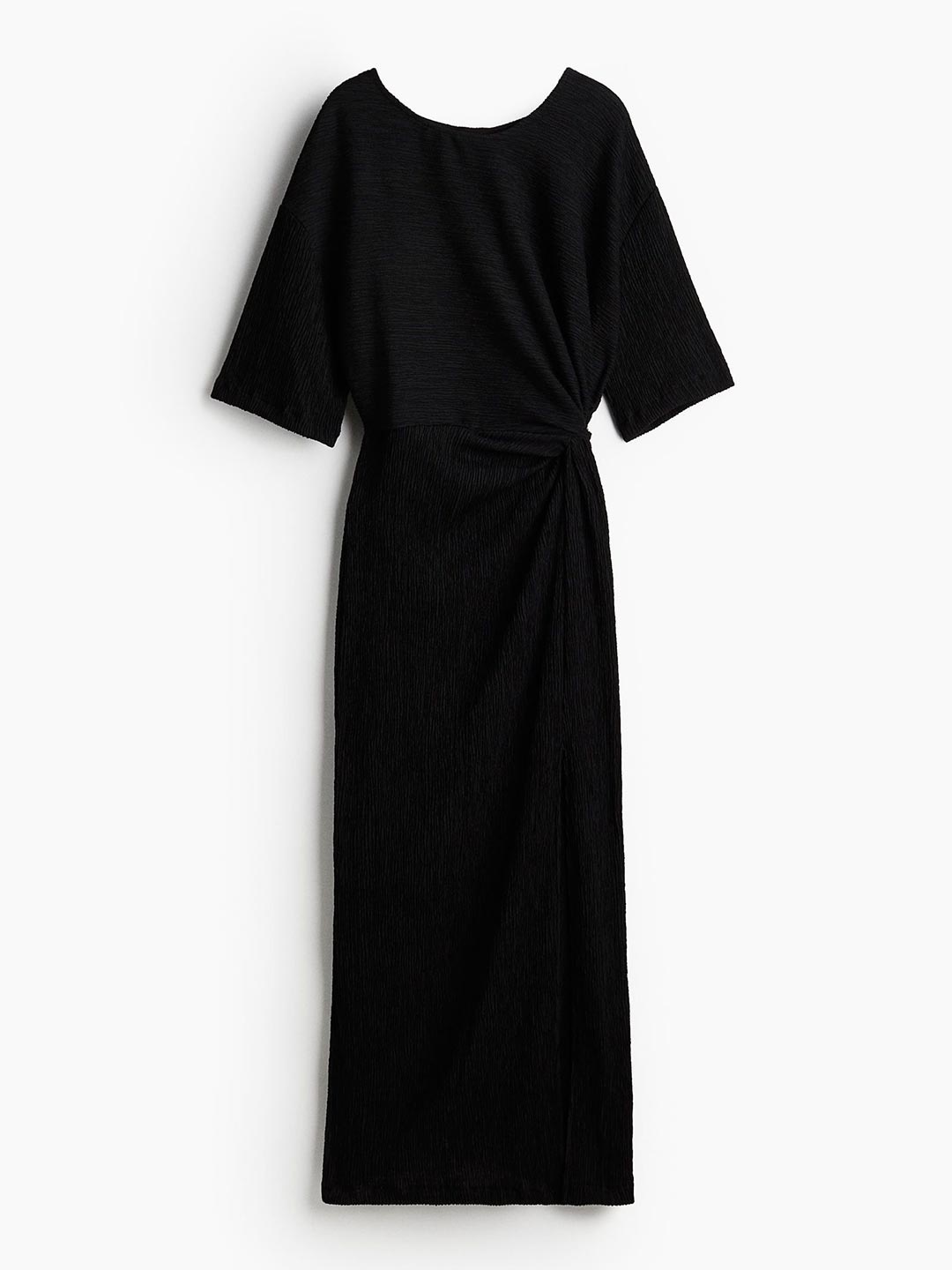 

H&M Twist-Detail Maxi Dress, Black