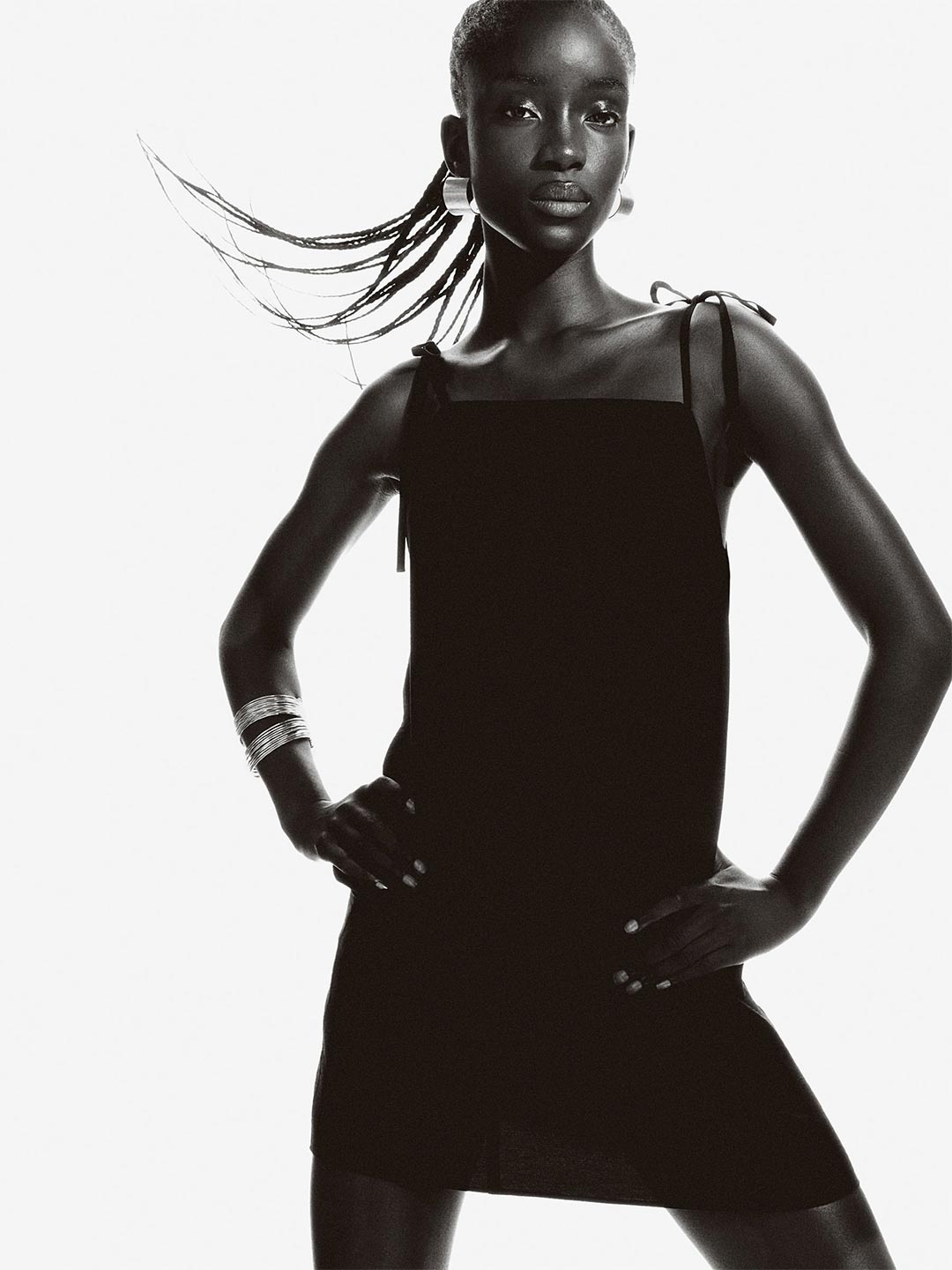 

H&M Women Tie-Strap Dress, Black