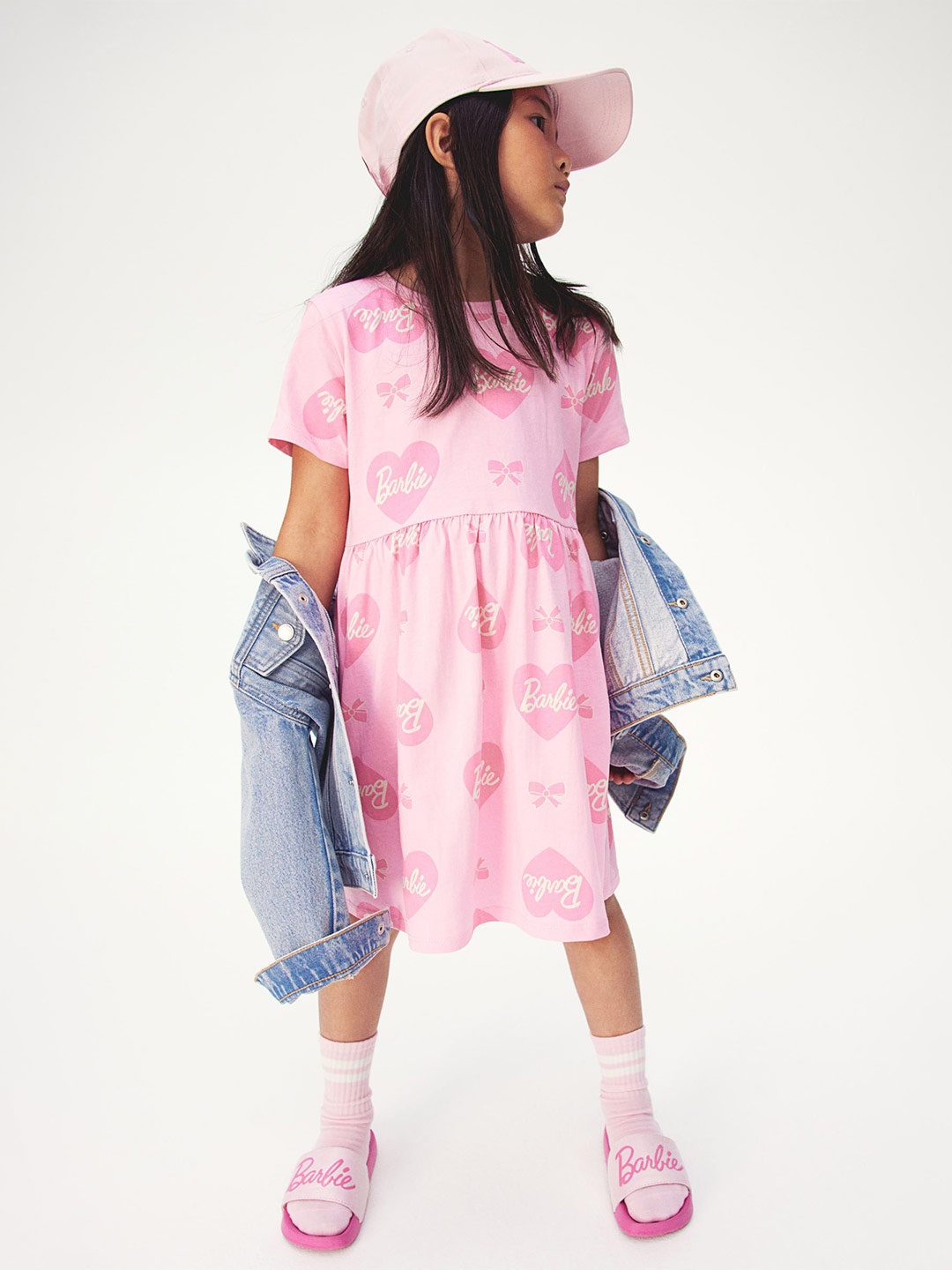 

H&M Girls Printed Jersey Dress, Pink