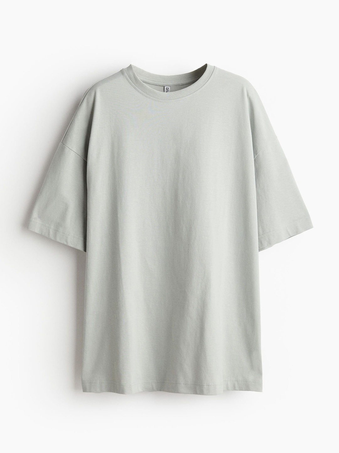 

H&M Pure Cotton Oversized T-Shirt, Turquoise blue