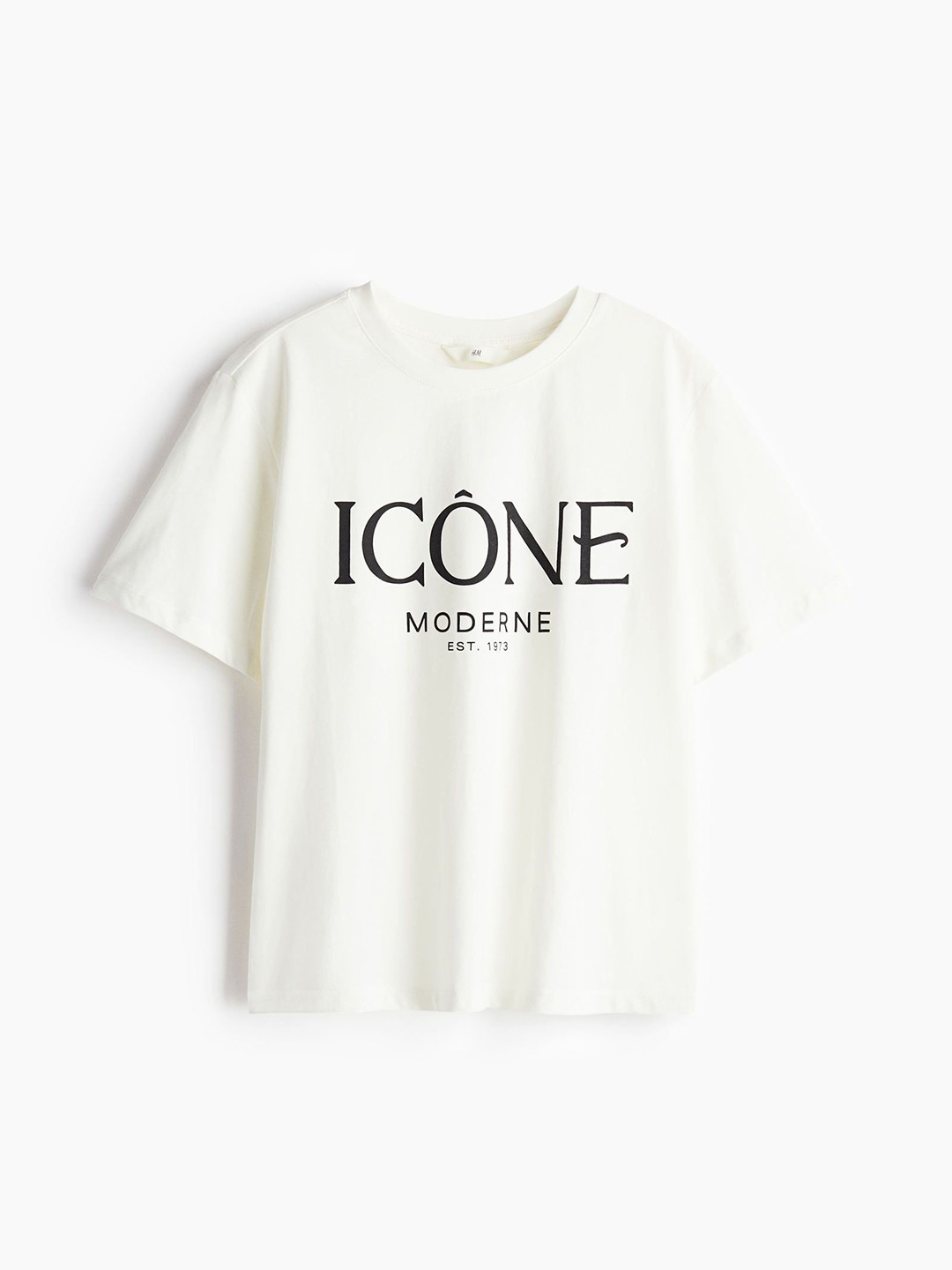 

H&M Printed T-shirt, White