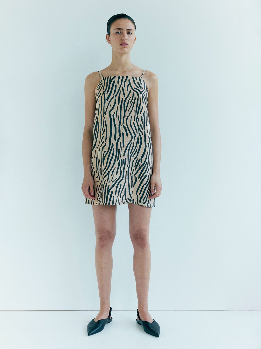 

H&M Tie-Strap Dresses, Beige