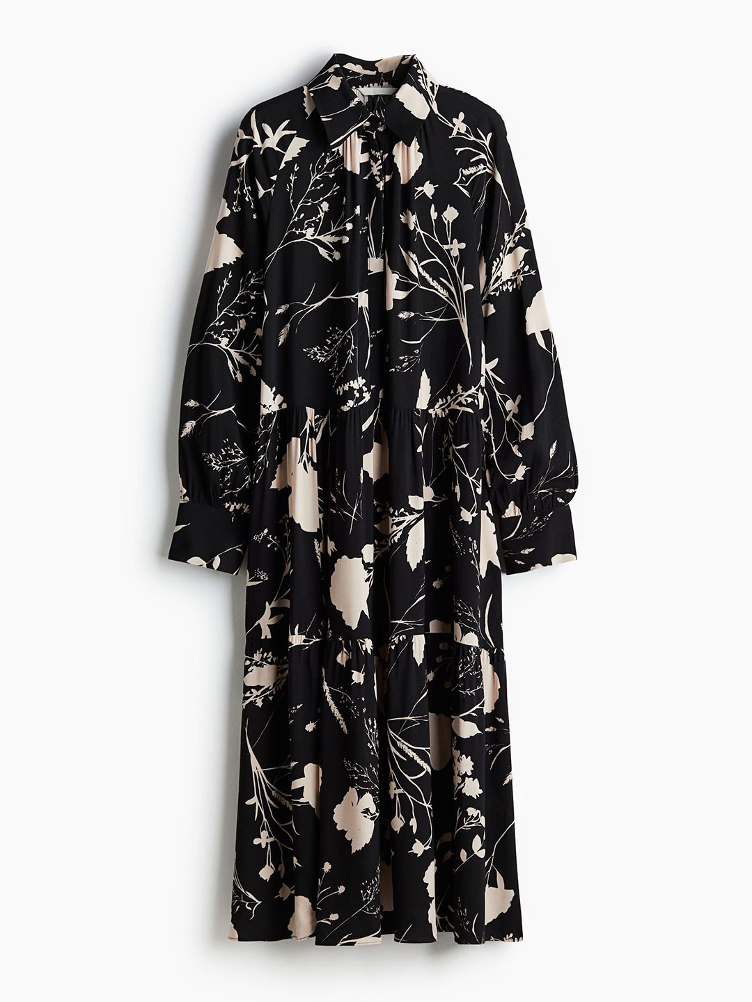 

H&M Midi Shirt Dresses, Black