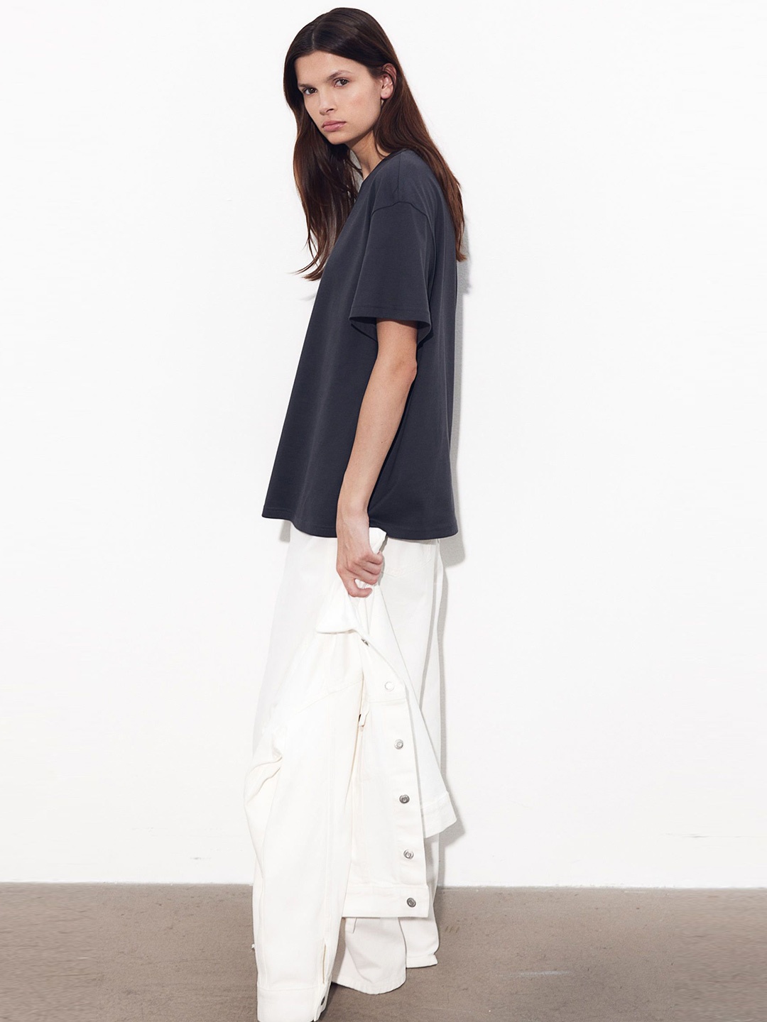 

H&M Oversized T-shirt, Grey