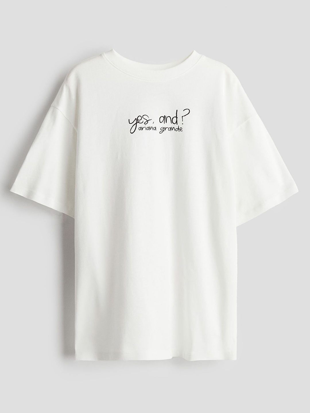 

H&M Girls Oversized Printed T-shirt, White