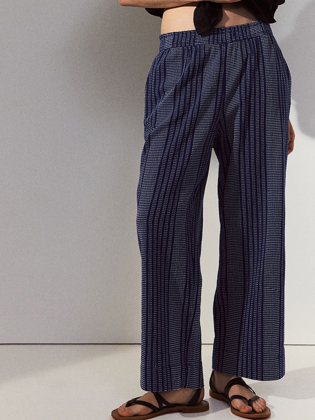 

H&M Paper Bag Trousers, Blue