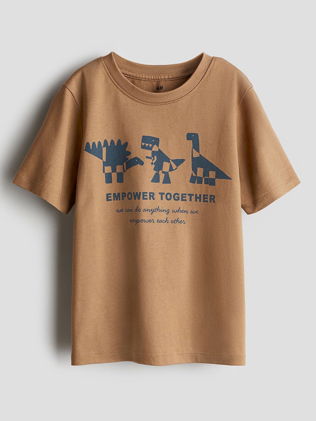 

H&M Infant Boys Printed Pure Cotton T-Shirt, Brown