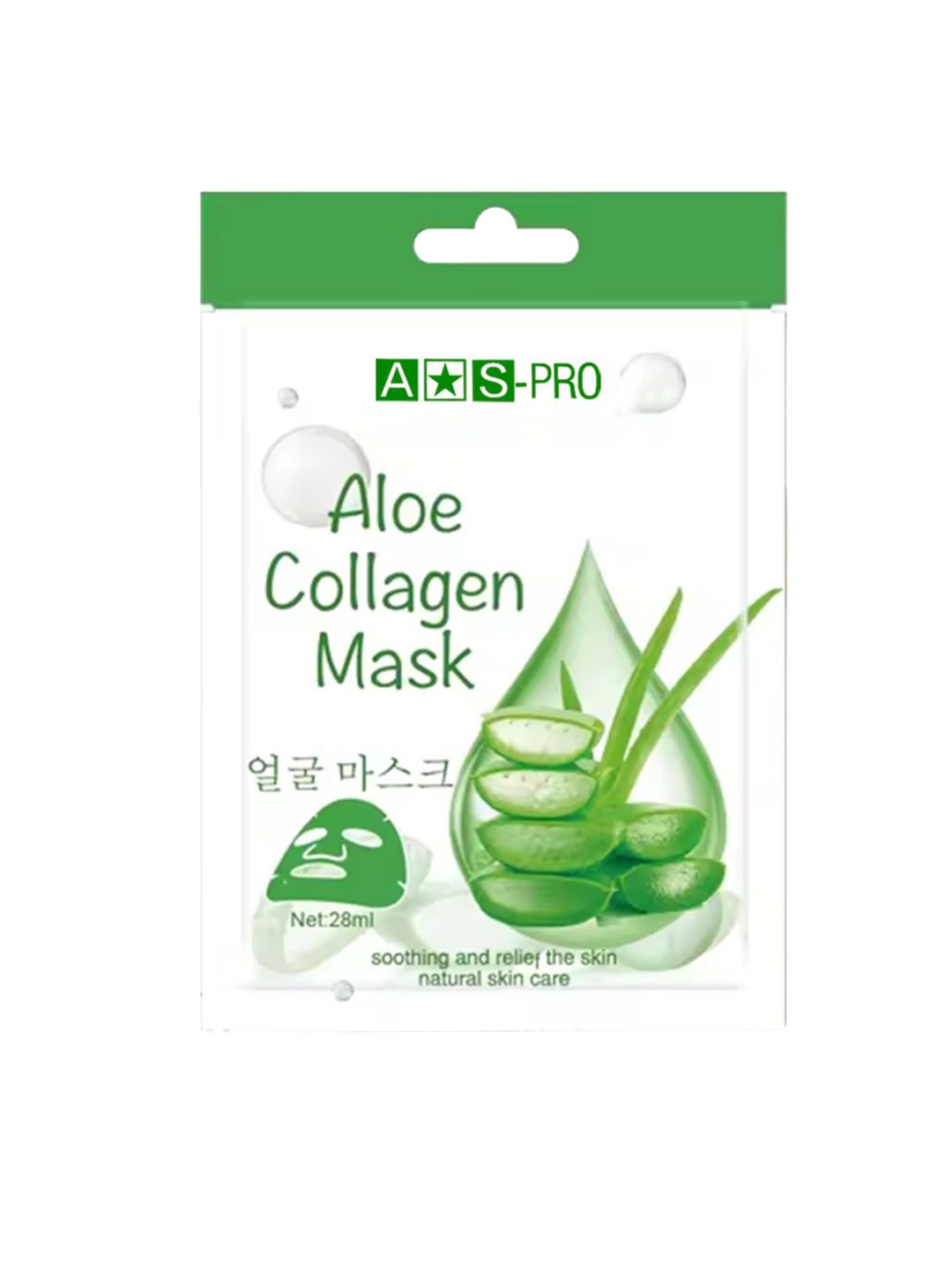 

Adbeni Aloe Collagen Soothing & Relief Sheet Mask - 28ml, Green