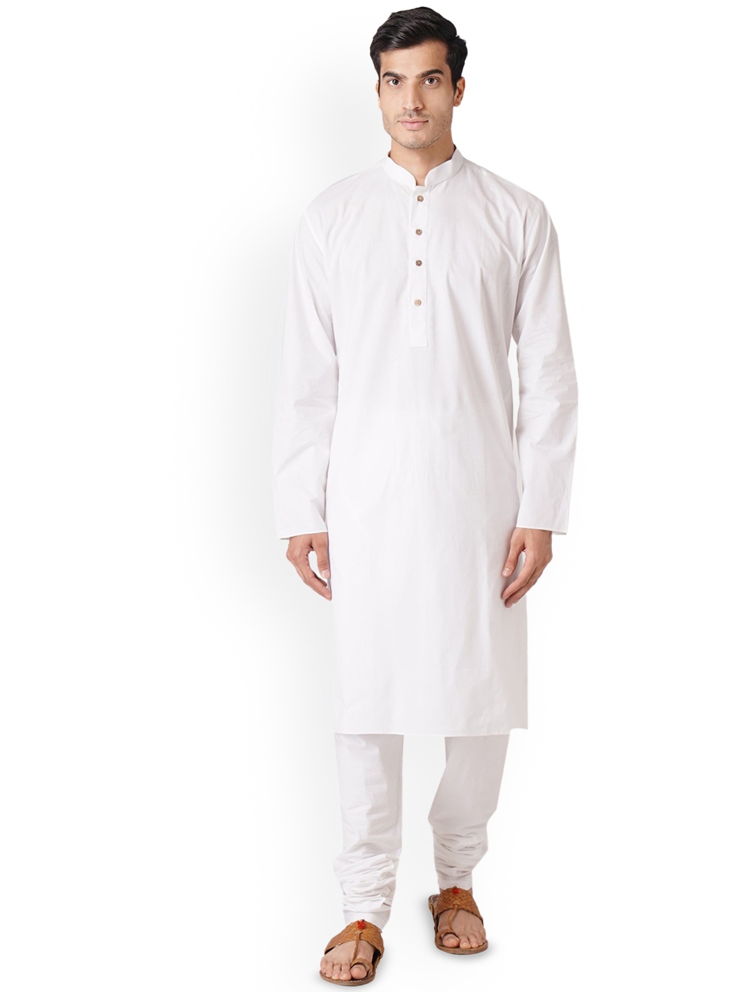 

ZOIS Men Thread Work Kurta, White