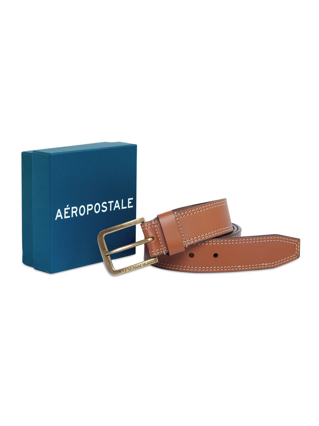 

Aeropostale Men Leather Belt, Tan