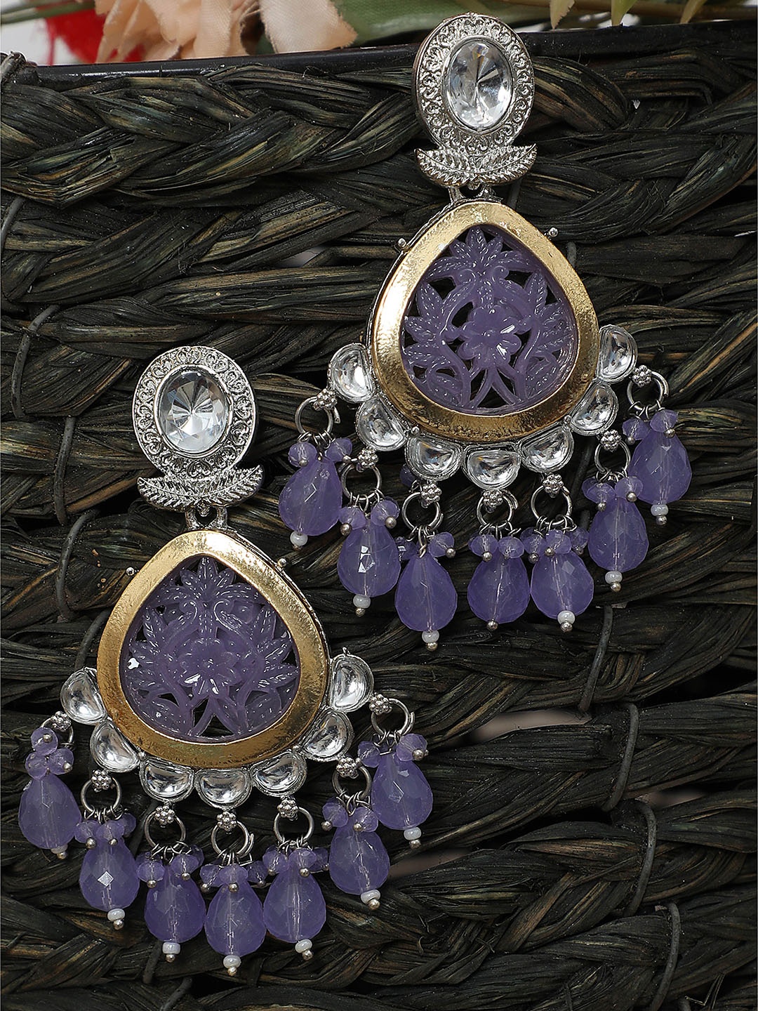 

FFC -Fashion For Choice Contemporary Studs Earrings, Purple