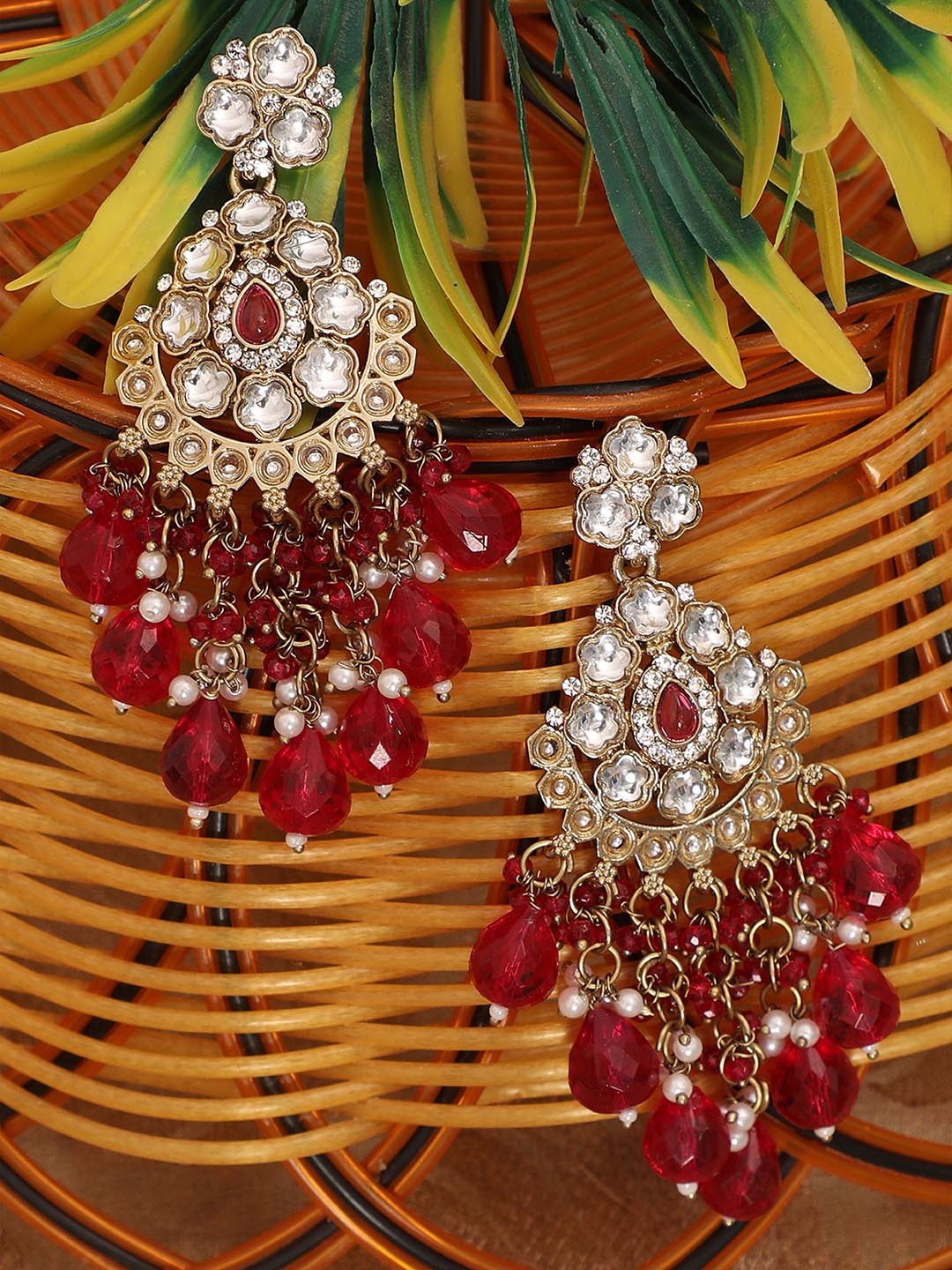 

FFC -Fashion For Choice Contemporary Jhumkas Earrings, Pink