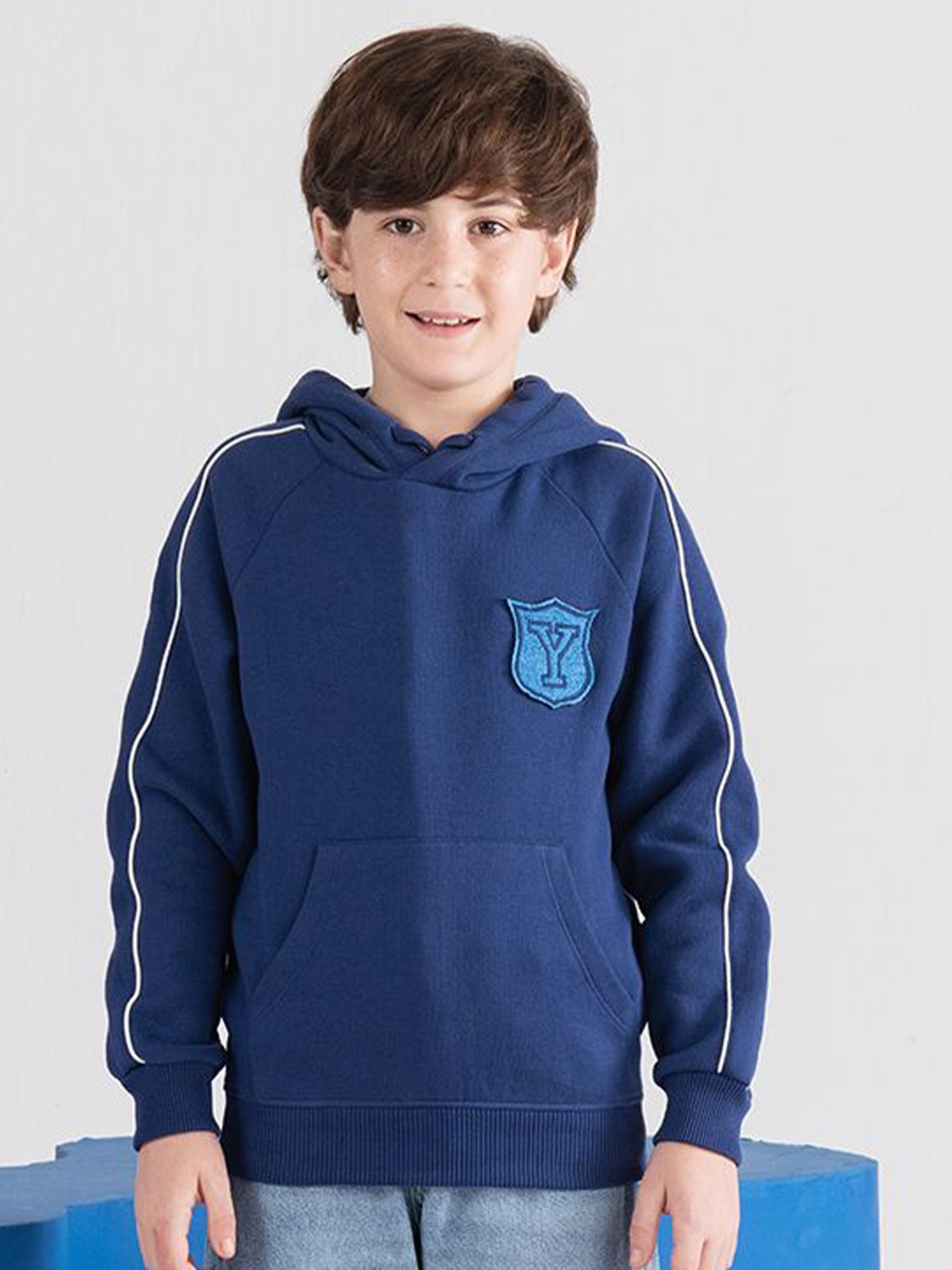 

SPUNKIES Boys Hooded Sweatshirt, Navy blue