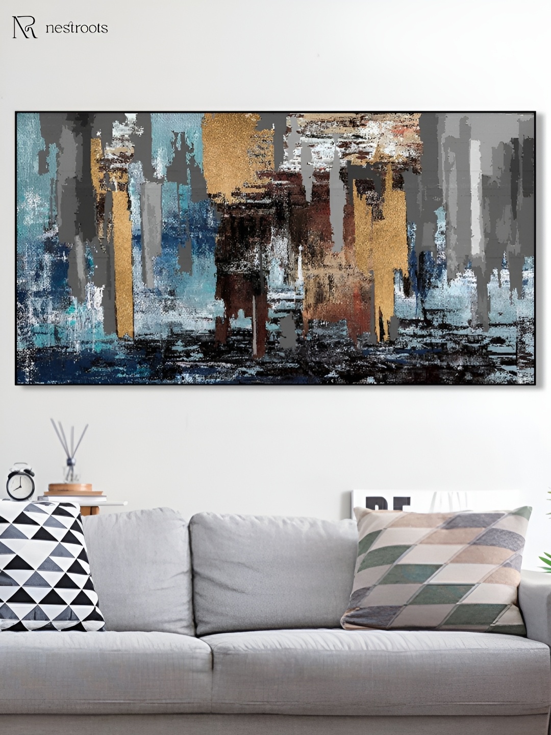 

nestroots Unisex Multi Wall Art, Blue