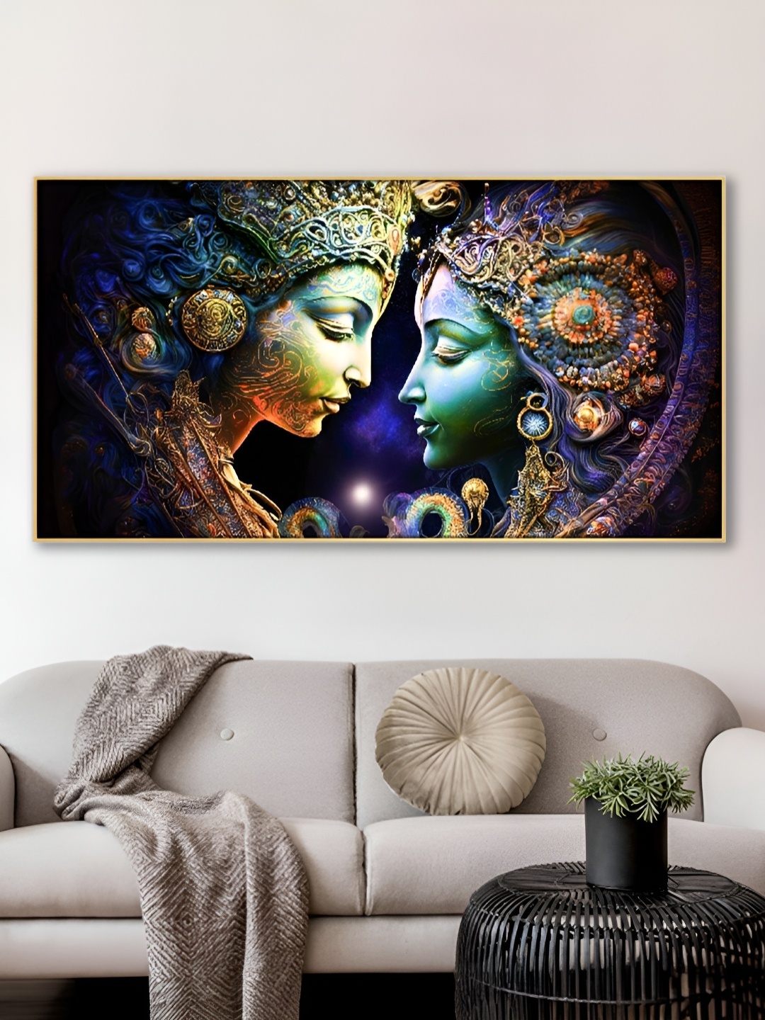 

nestroots Blue & Purple 1 Piece Canvas Other Wall Paintings