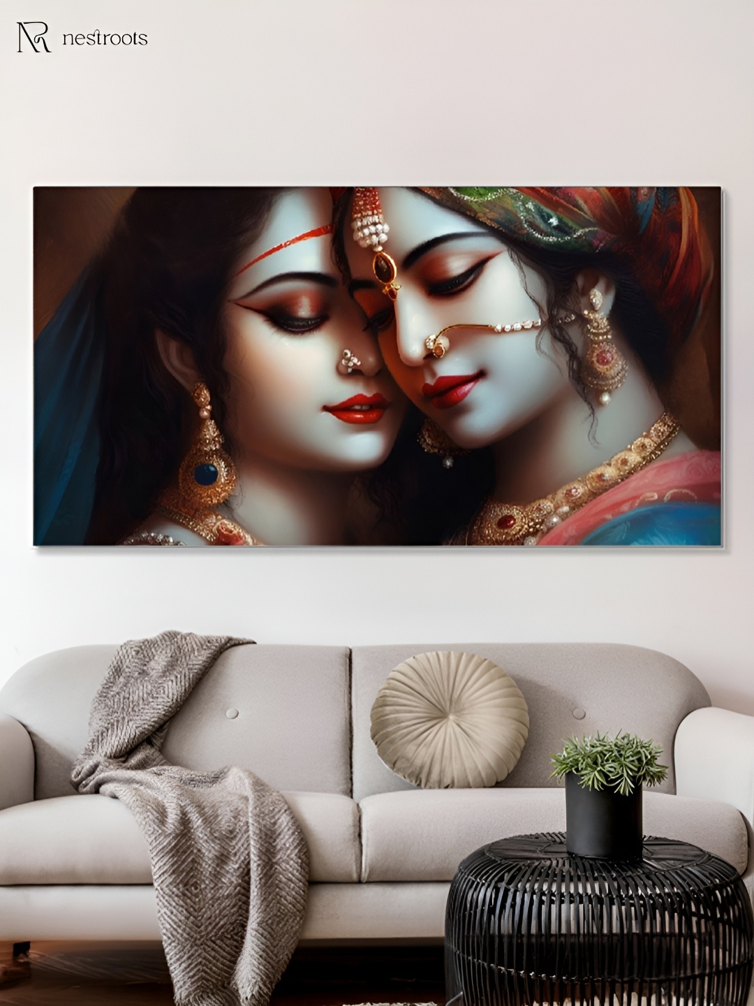 

nestroots Grey & Black 1 Piece Canvas Other Wall Paintings