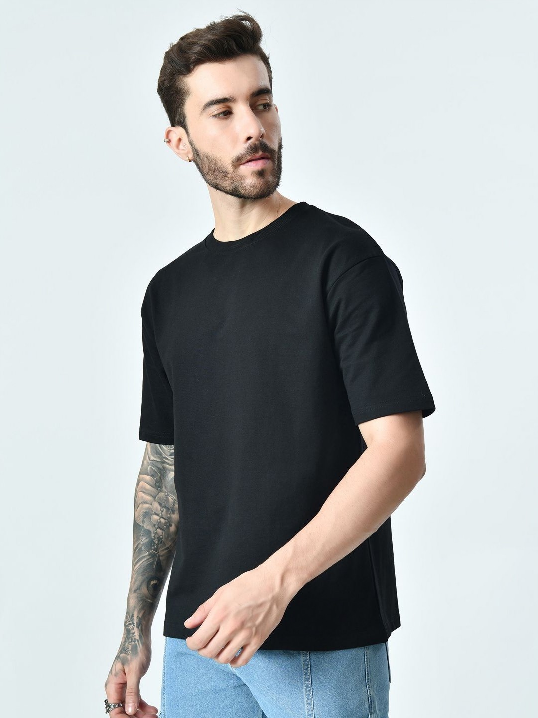 

EKSDEE Men Pockets T-shirt, Black