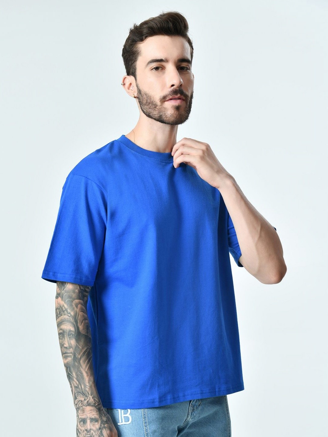 

EKSDEE Men Pockets T-shirt, Blue