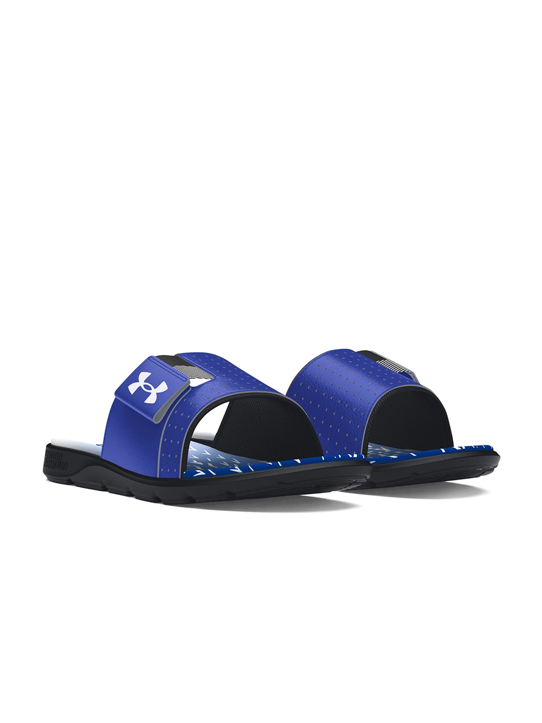 

UNDER ARMOUR Unisex Kids Printed Sliders, Blue