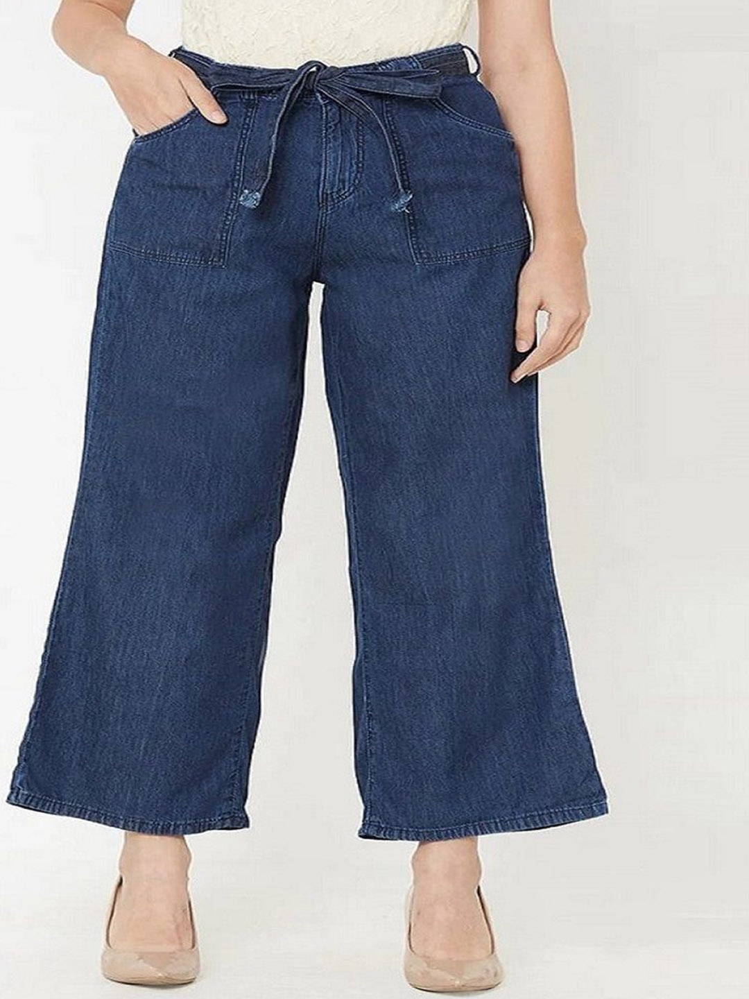 

Perfect Outlet Women Straight Fit High-Rise Stretchable Jeans, Blue