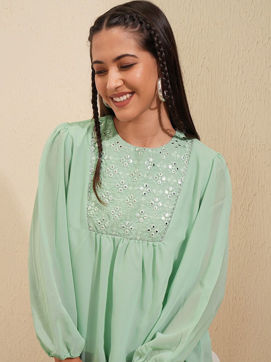 

Vishudh Top, Sea green