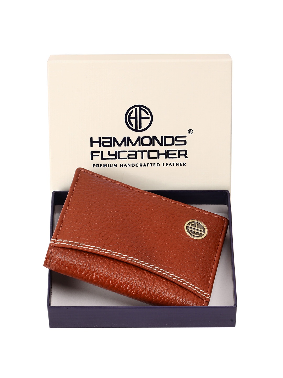 

HAMMONDS FLYCATCHER Unisex Leather Card Holder, Tan