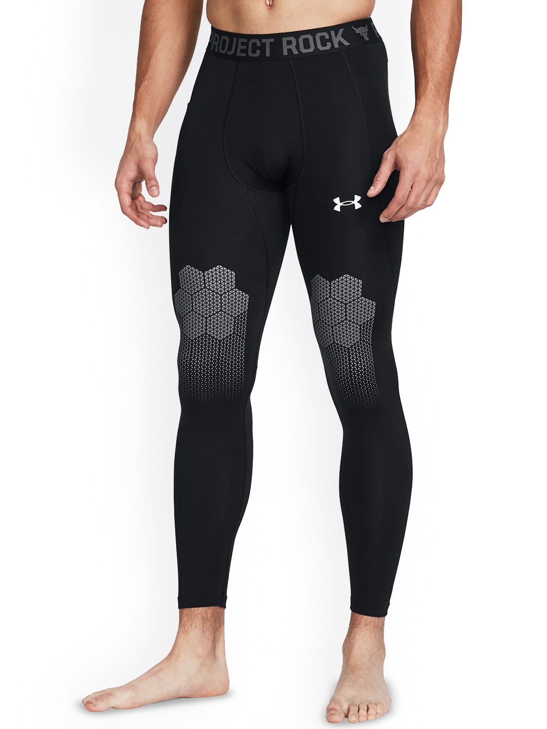 

UNDER Project Rock TurfGear Leggings, Black