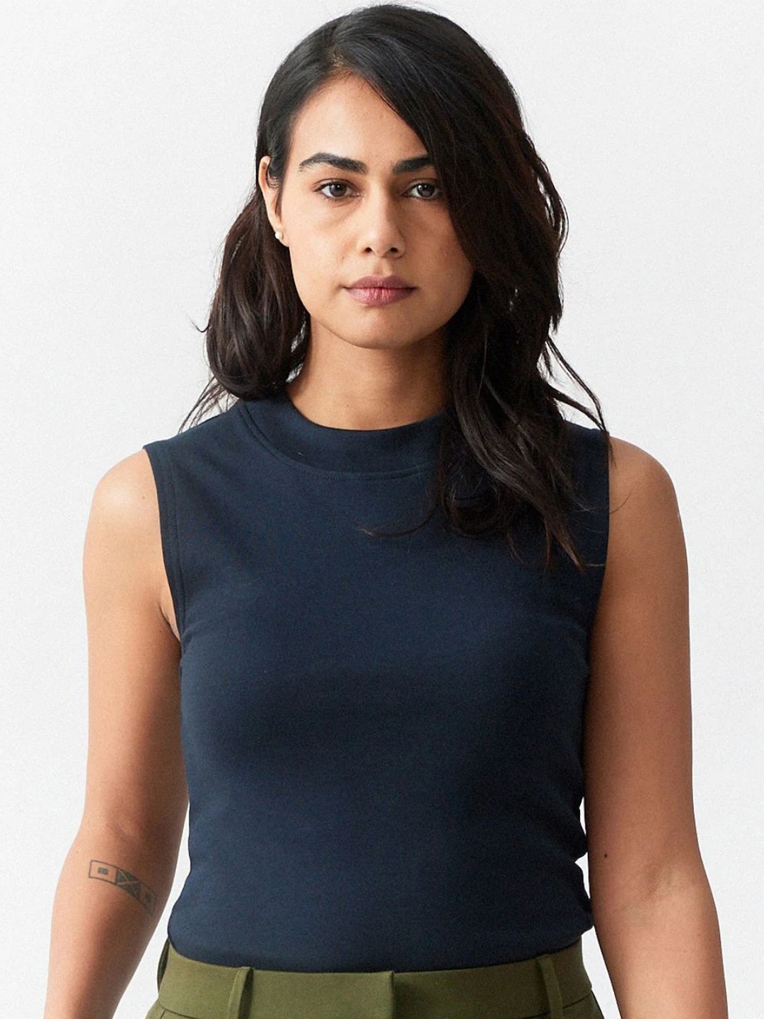 

Creatures of Habit Women Vintage Tank Top, Navy blue