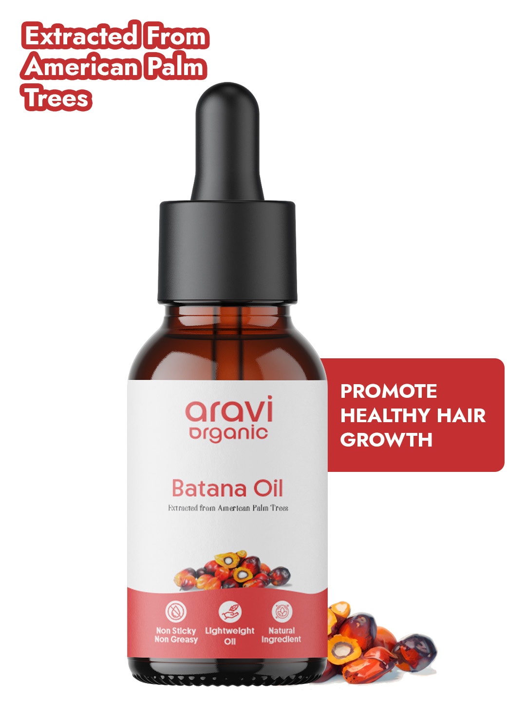 

Aravi Organic Pure Batana Hair Oil -15ml, Transparent