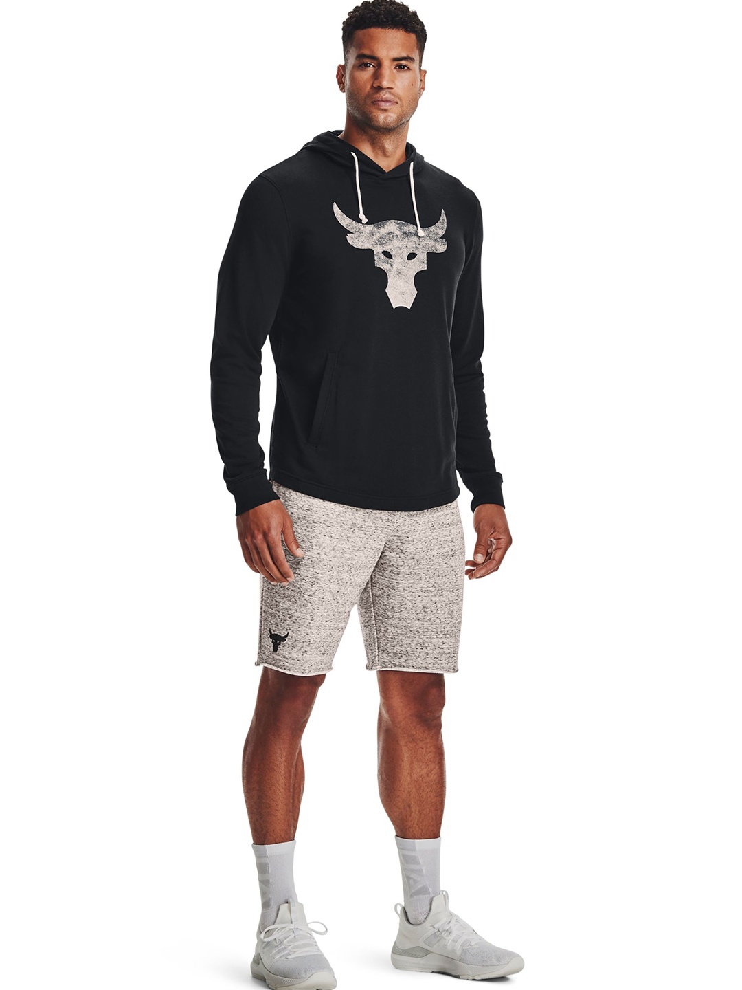 

UNDER ARMOUR Project Rock Terry Hoodie, Black