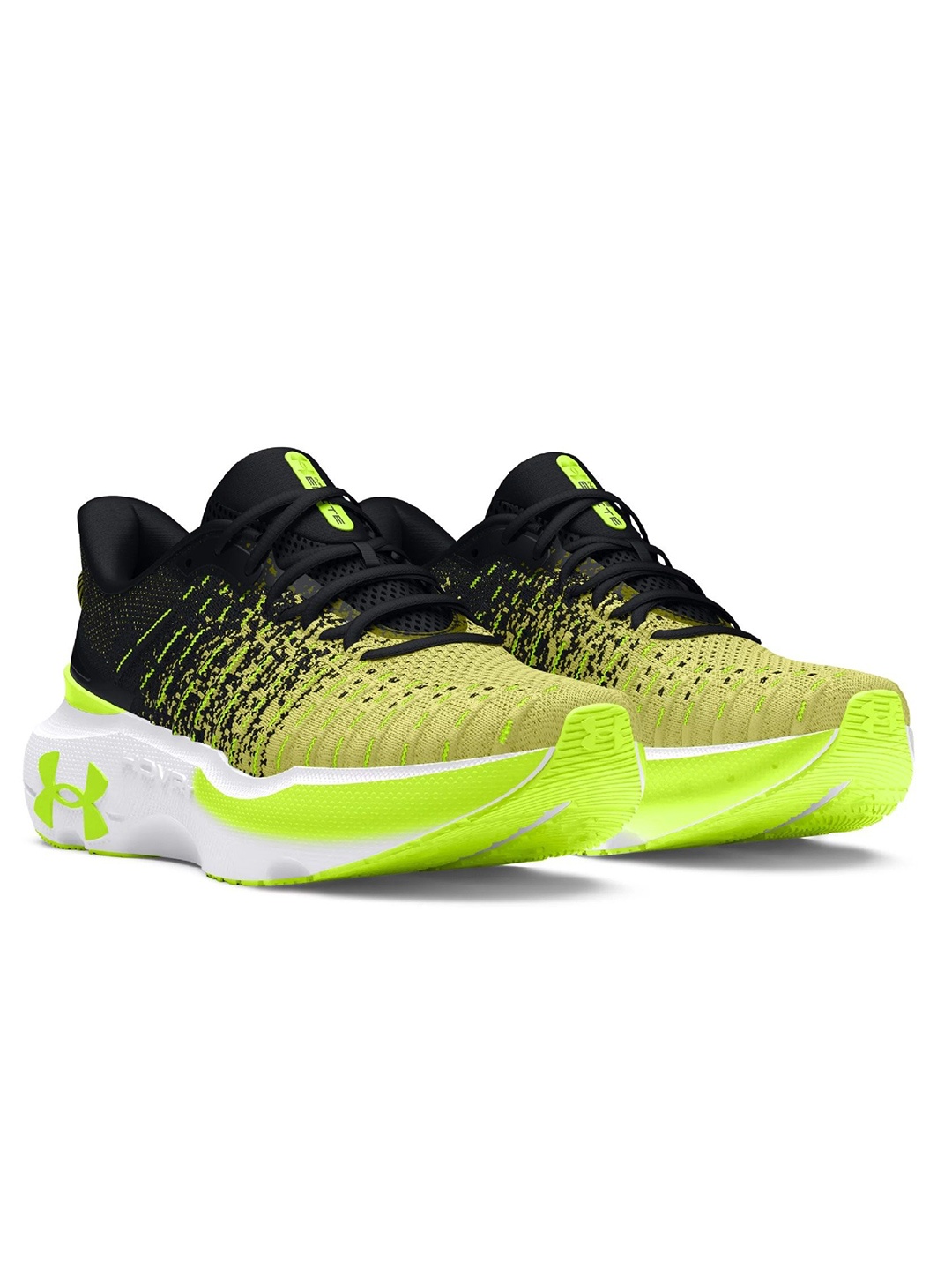 

UNDER ARMOUR Infinite Elite Men Colorblocked Lace -Ups Round Toe Running Shoes, Black