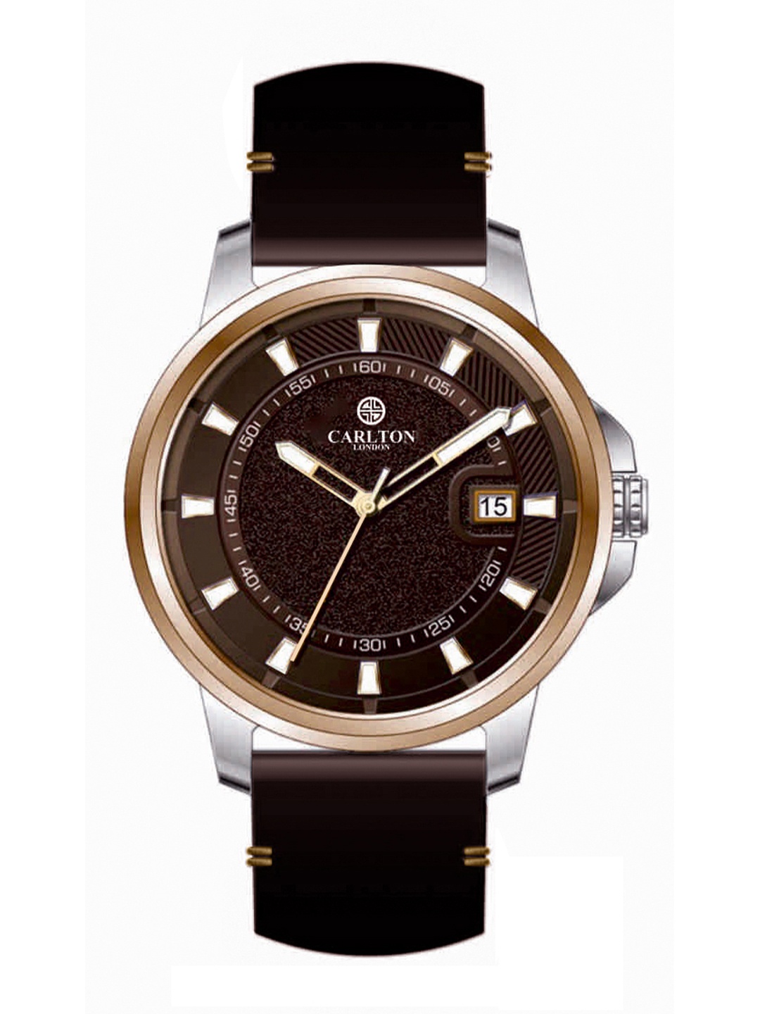 

Carlton London Men Brown Analogue Watch CLLSGLDBR