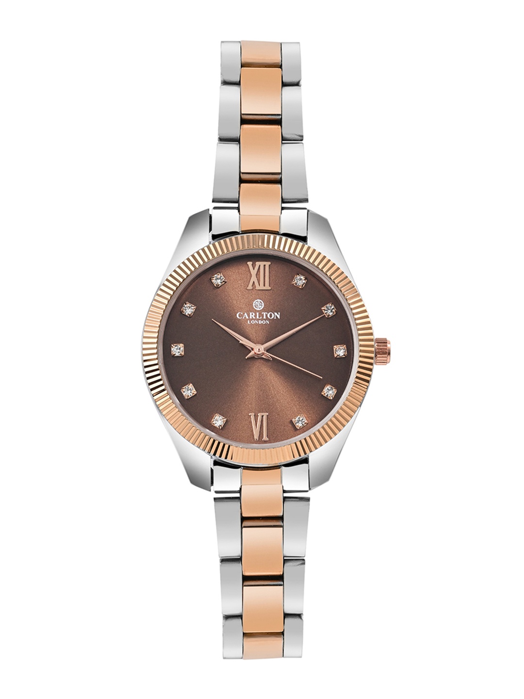 

Carlton London Women Brass Dial & Straps Analogue Watch CLBRTBRN, Brown