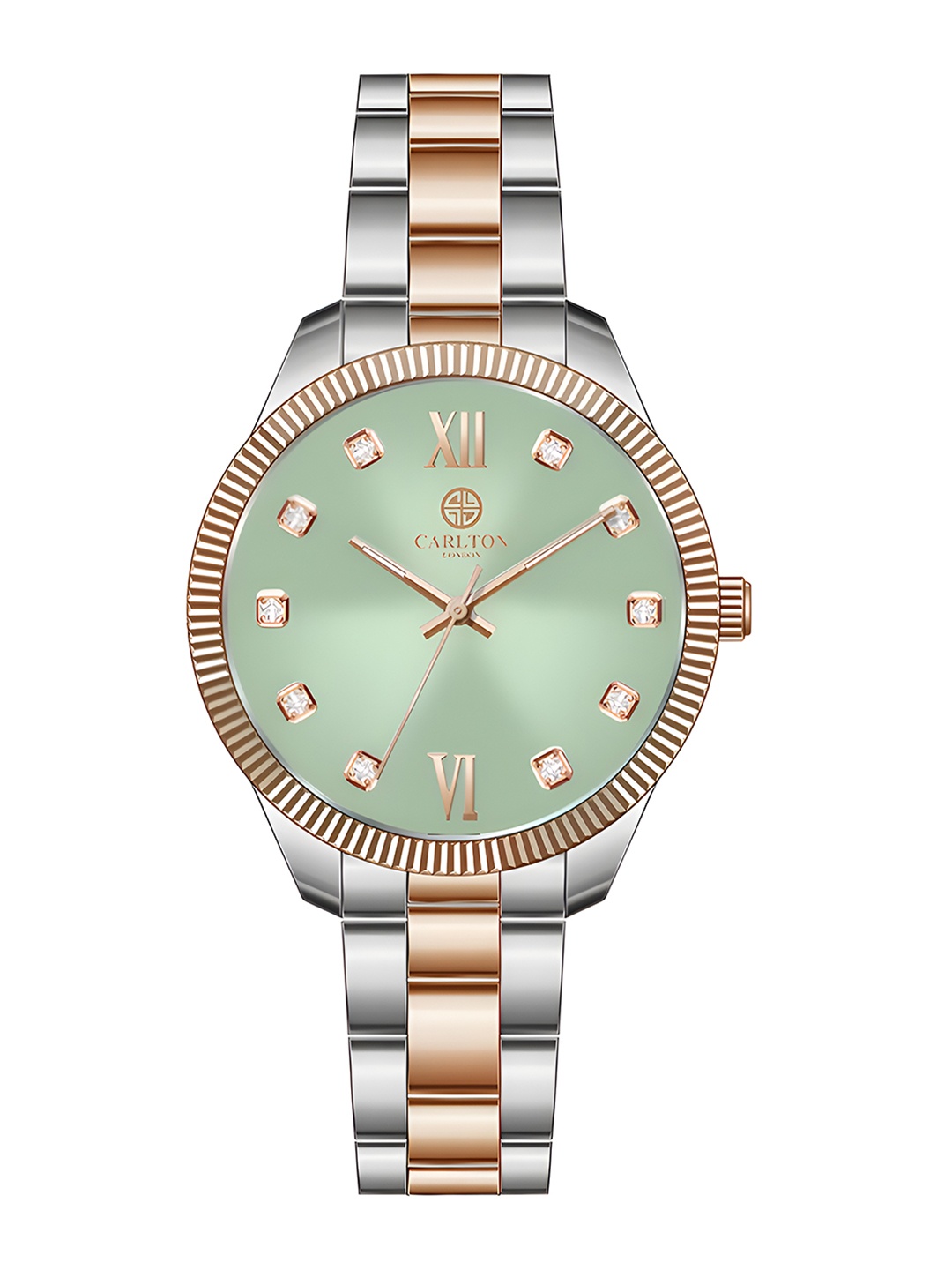 

Carlton London Women Green Dial & Straps Analogue Watch CLBRTGRN