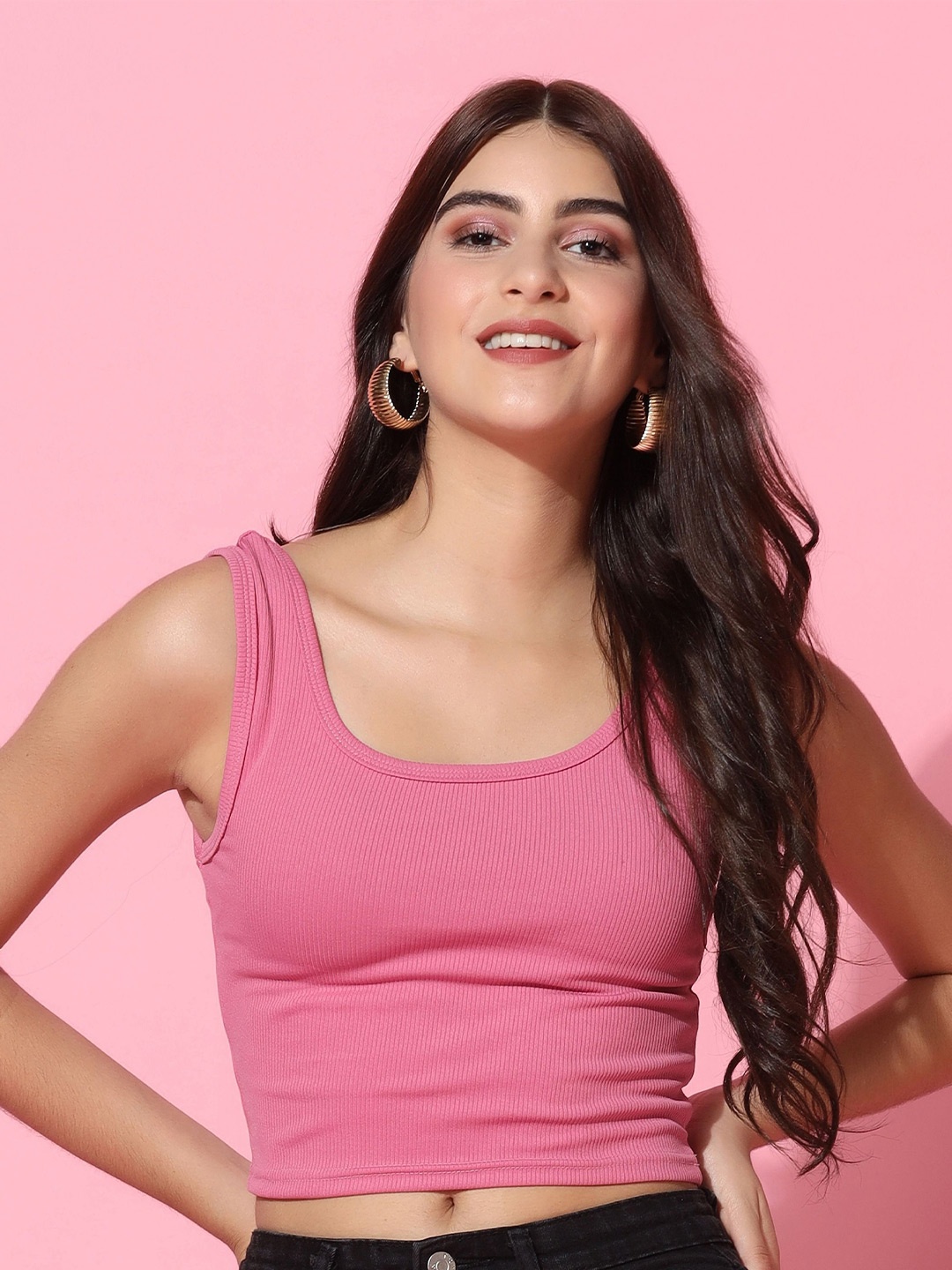 

TAGDO Crop Top, Pink