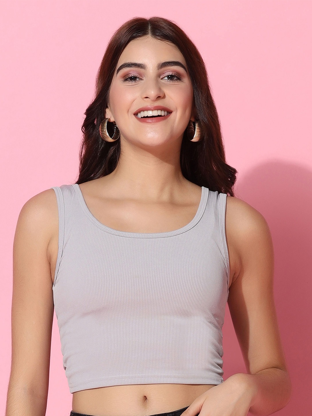 

TAGDO Crop Top, Grey