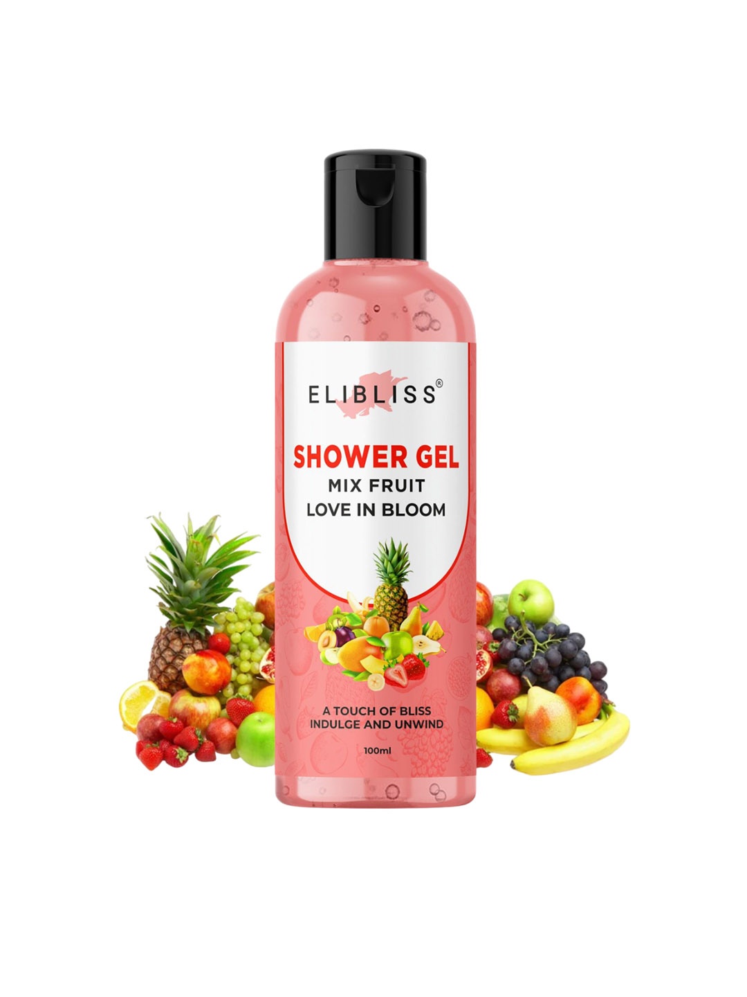 

ELIBLISS Mix Fruit Love In Bloom Shower Gel - 100 ml, Pink