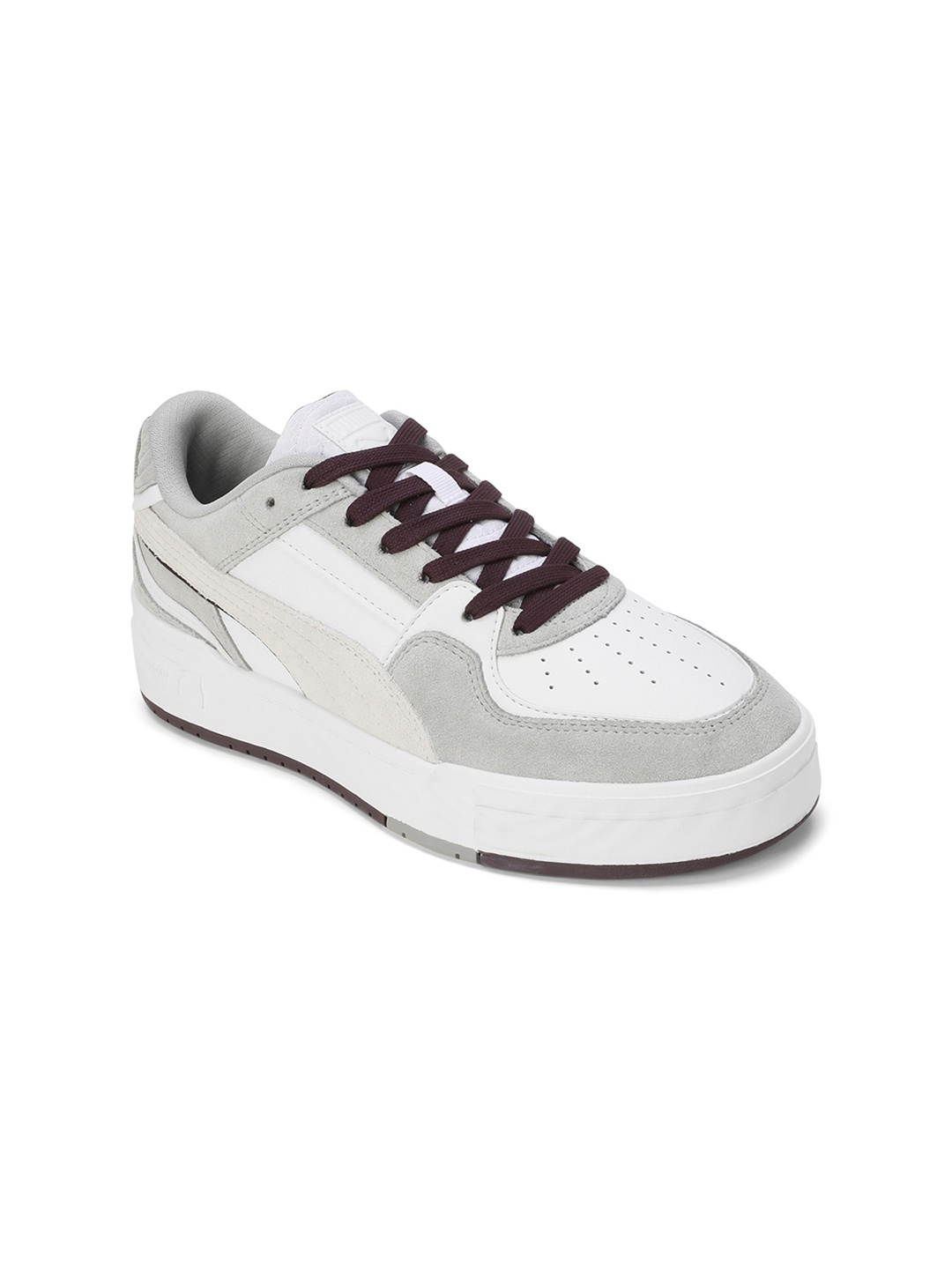 

PUMA Motorsport Unisex Mercedes-AMG Petronas F1 CA Pro Crush Colourblock Leather Sneakers, White