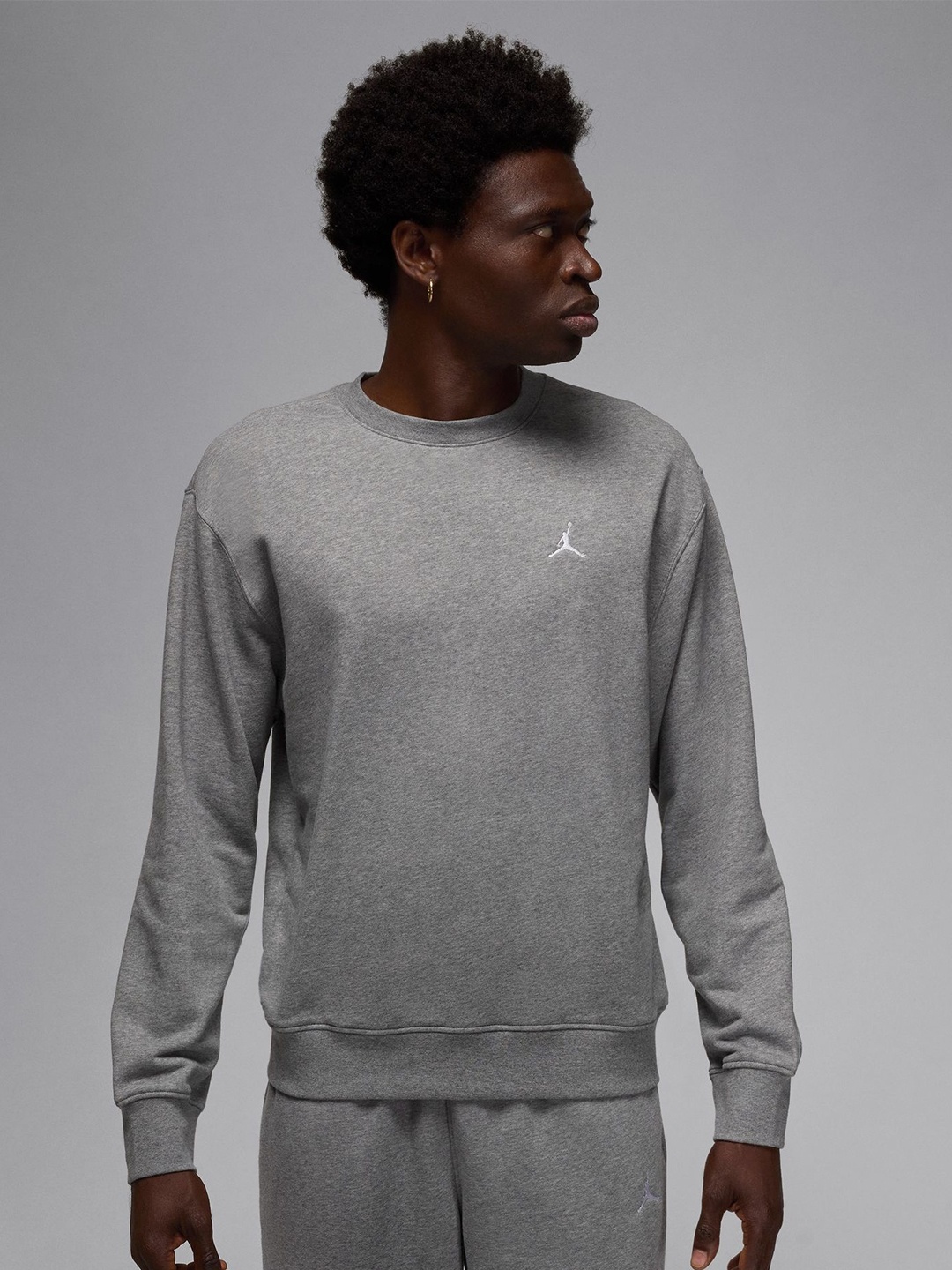 

Nike Jordan Brooklyn Fleece Men's Crew-Neck Sweatshirt, Grey