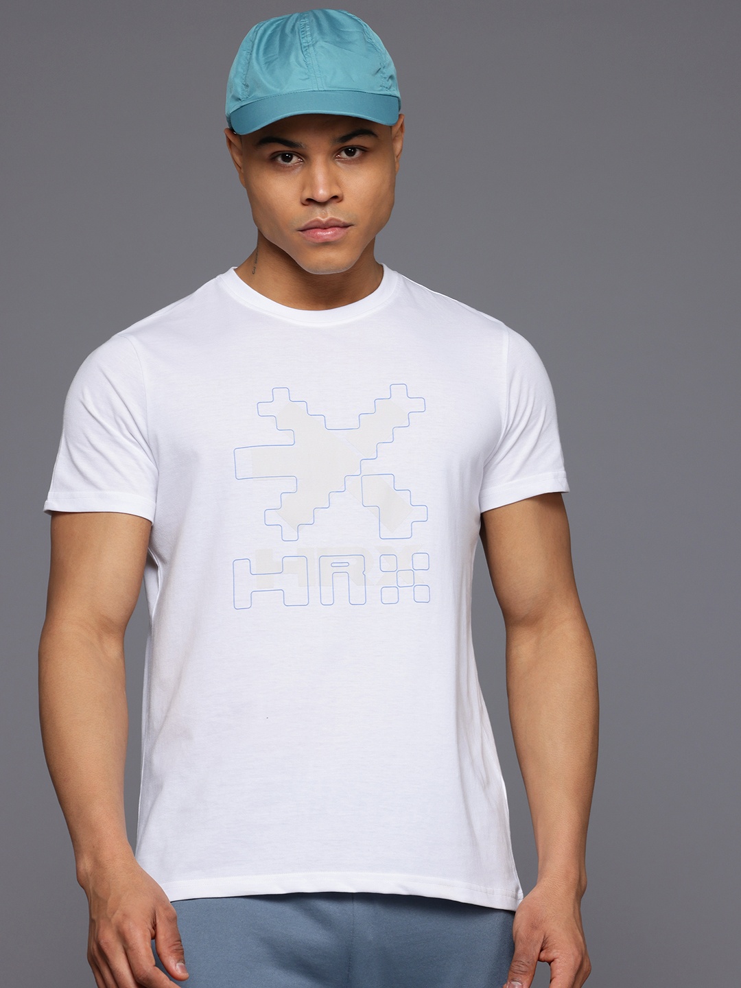 

HRX by Hrithik Roshan Regular Fit Printed T-Shirt, White