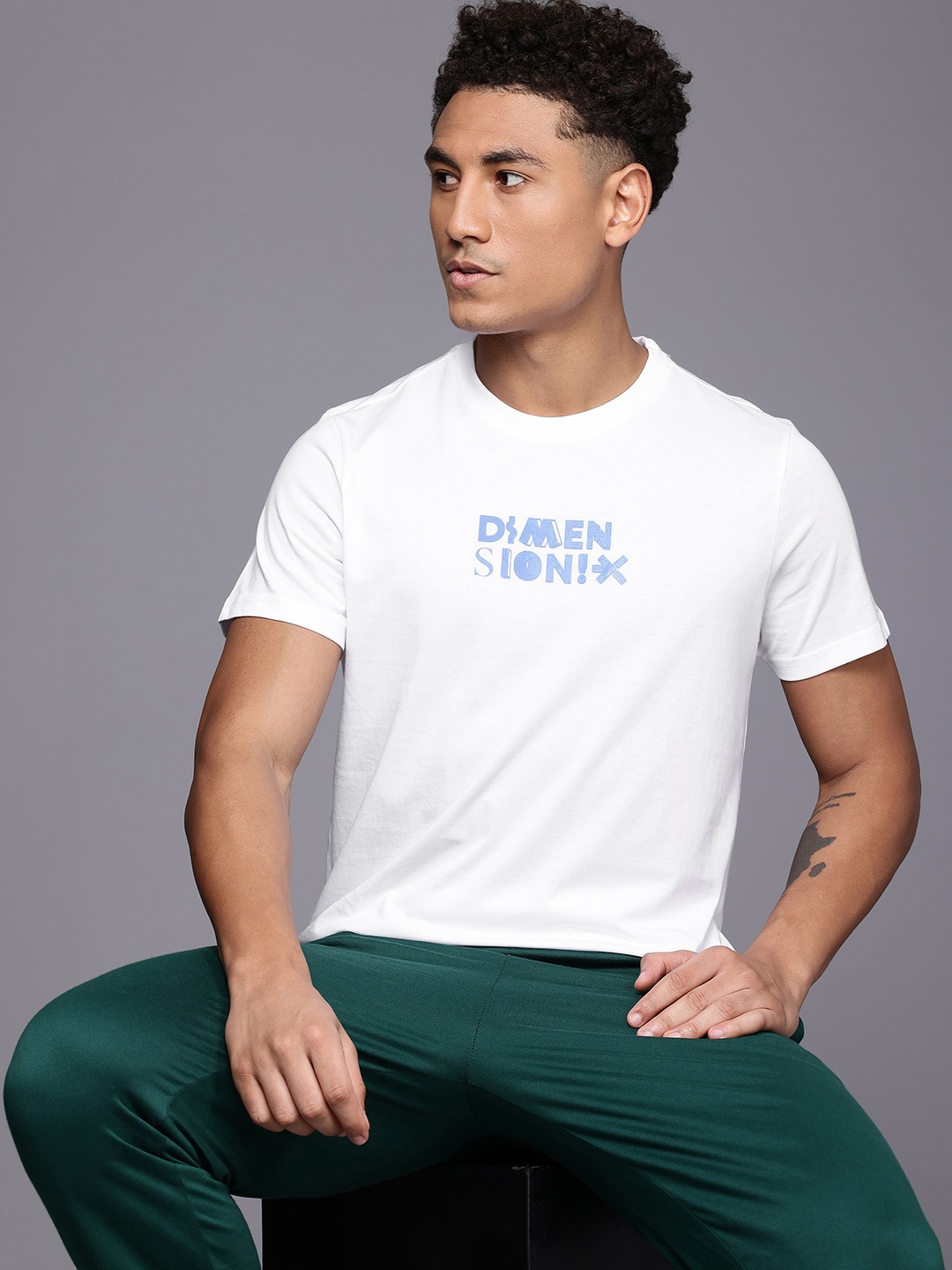 

HRX by Hrithik Roshan Typography Print T-shirt, White