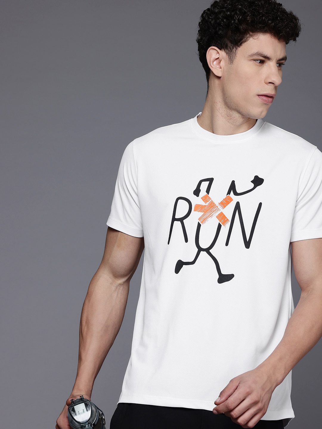 

HRX by Hrithik Roshan Rapid Dry Running T-shirt, White