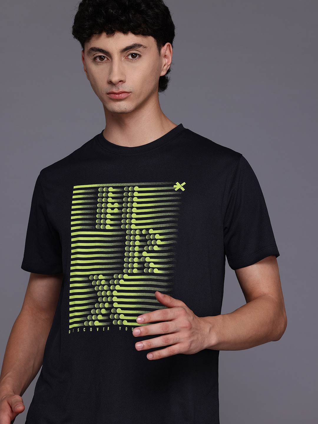 

HRX by Hrithik Roshan Rapid Dry Running T-shirt, Black