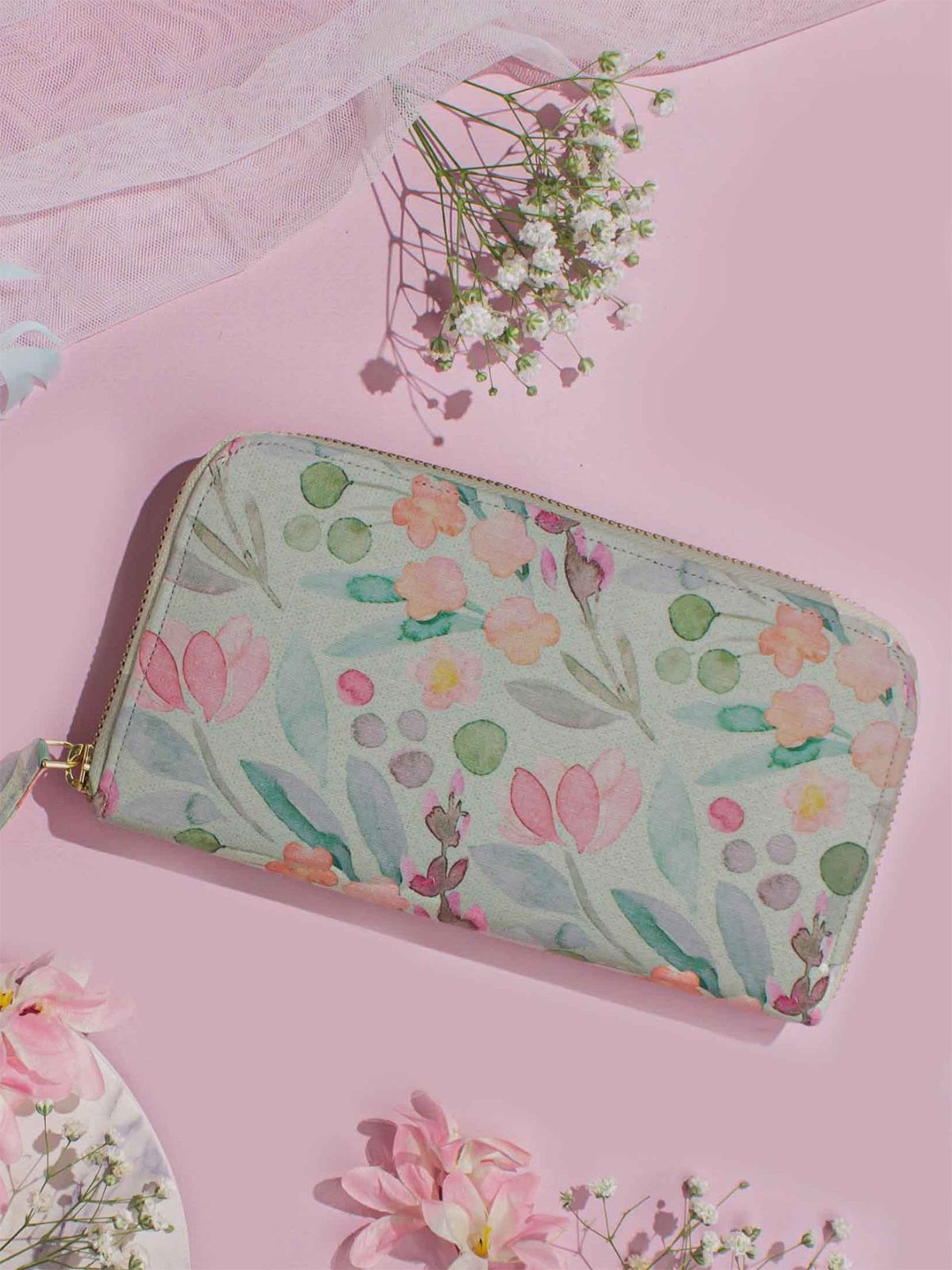 

AMYRA Women Floral Printed Wallet, Green