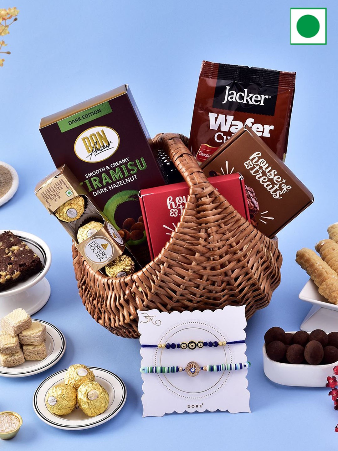 

Hyperfoods Sweets With Bhaiya Bhabhi Rakhi, Multi